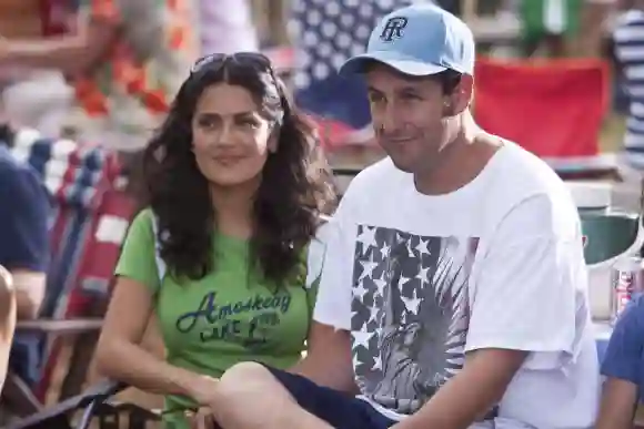 Salma Hayek and Adam Sandler in 'Grown Ups'