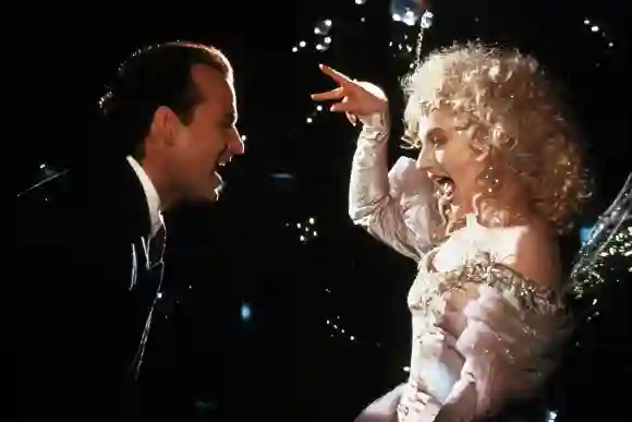 Bill Murray and Carol Kane in 'Scrooged'