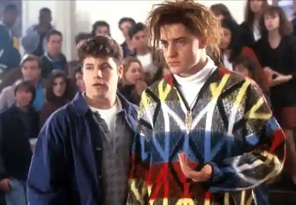 Sean Astin and Brendan Fraser in 'Encino Man'