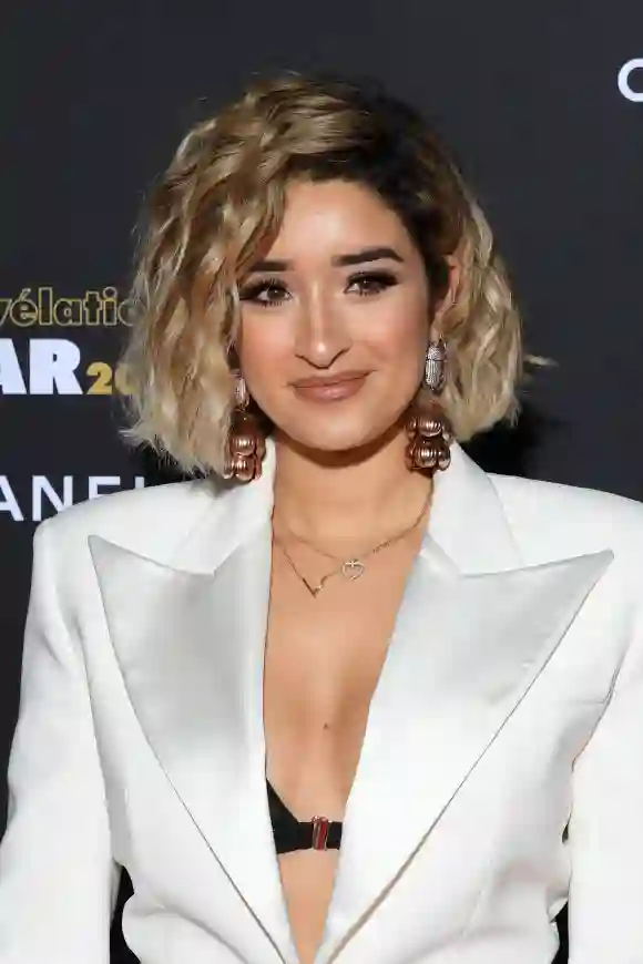 Shirine Boutella assiste au photocall de "César - Révélations 2020", le 13 janvier 2020.