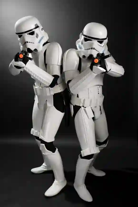 Cosplayers as "Stormtroopers"
