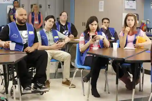 A scene from the pilot episode of 'Superstore,' which first aired November 30, 2015.