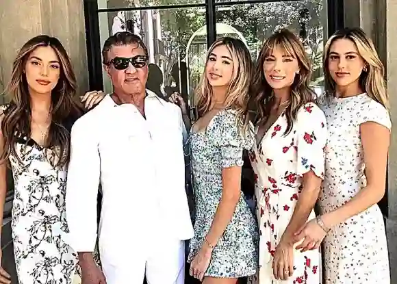 sylvester stallone filles famille femme enfants