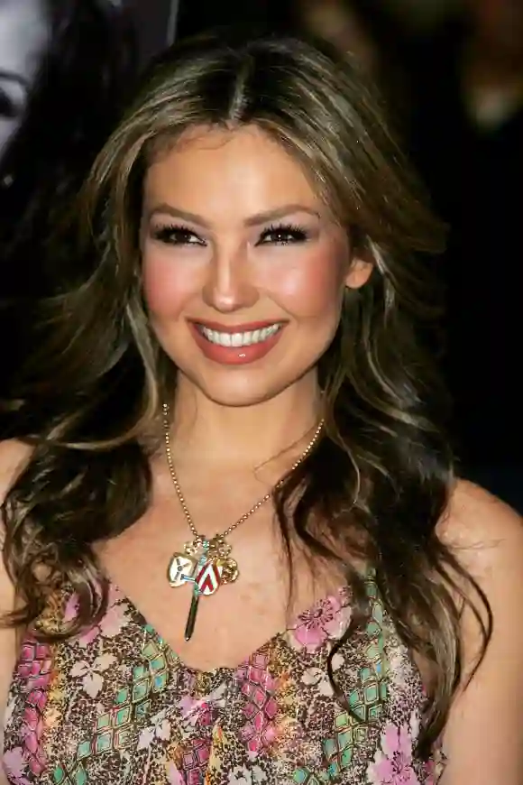 Thalía en Nueva York, en el 2000