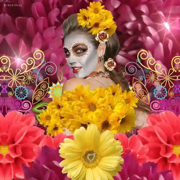 Thalía vestida de catrina