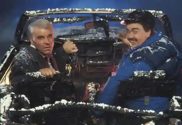 Steve Martin and John Candy in ''Planes, Trains and Automobiles''