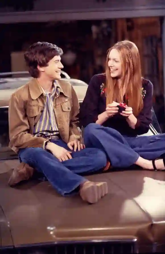 Topher Grace and Laura Prepon in 'That '70s Show'.
