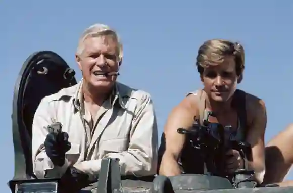 George Peppard & Dirk Benedict in 'The A-Team'