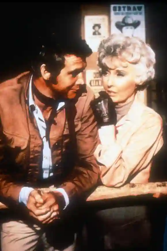 Lee Majors and Barbara Stanwyck in 'The Big Valley'