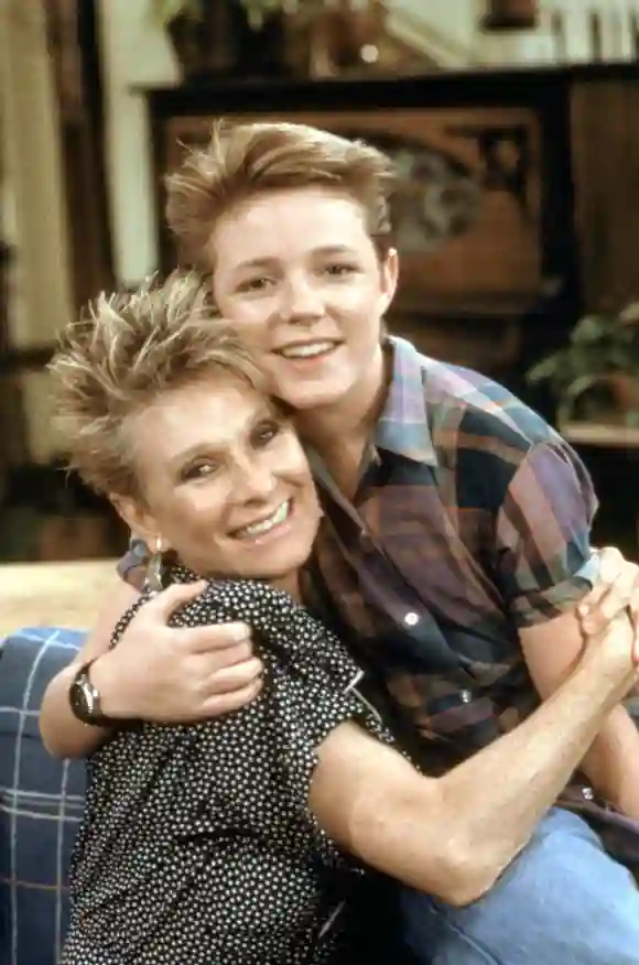 Cloris Leachman and Mackenzie Astin in 'The Facts of Life'.