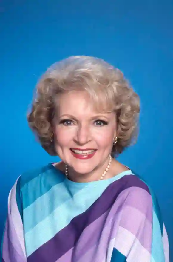 Betty White as "Rose Nylund" in 'The Golden Girls'.