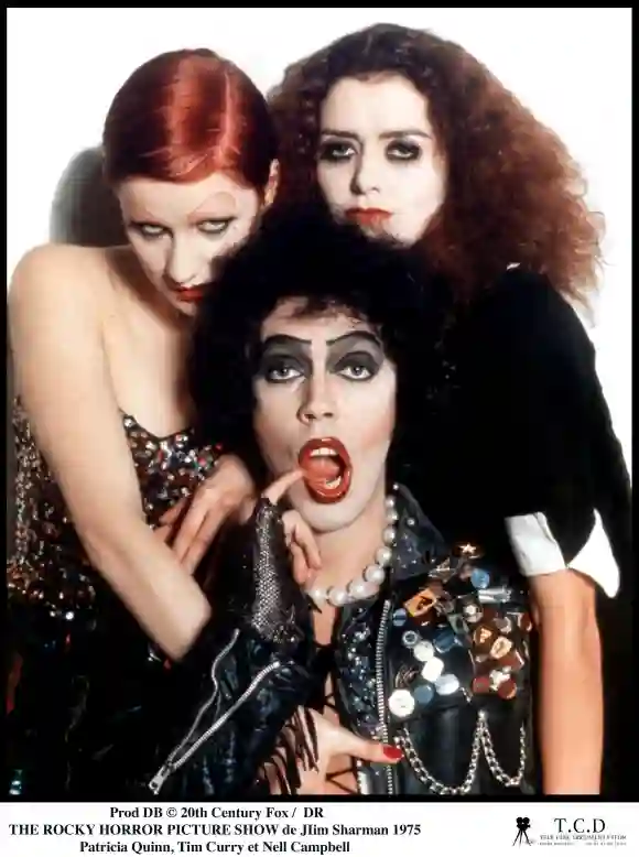 Patricia Quinn, Tim Curry and Nell Campbell in 'The Rocky Horror Picture Show'.