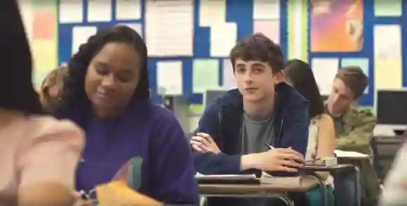 Timothée Chalamet dans une image du film "Miss Stevens".