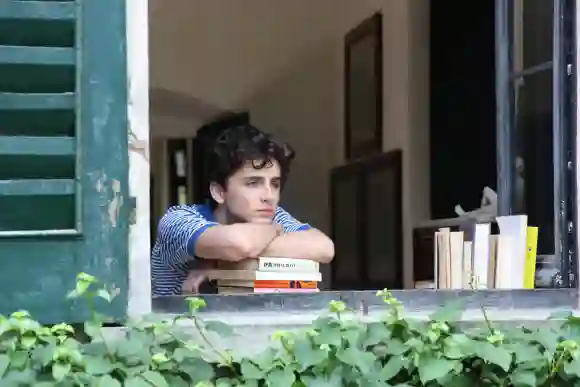 Timothée Chalamet in a scene from the movie 'Call me by your Name'.