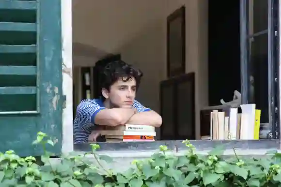 Timothée Chalamet dans une scène du film "Call me by your Name".