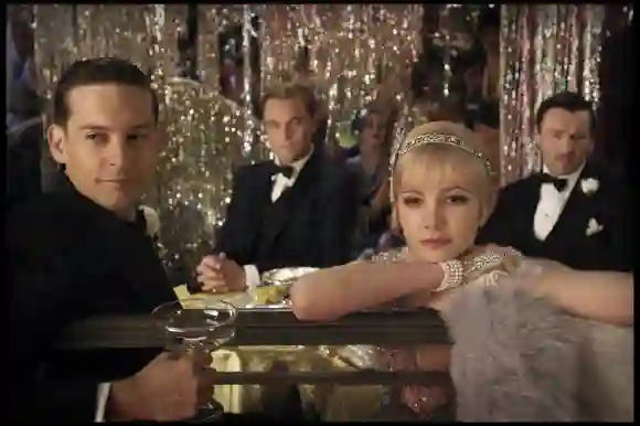 Tobey Maguire, Leonardo DiCaprio, Carey Mulligan and Joel Edgerton in 'The Great Gatsby'