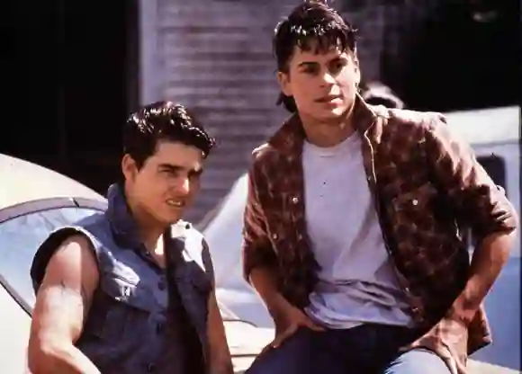 Tom Cruise et Rob Lowe dans le film "The Outsiders" (1982)