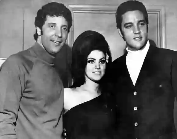 Tom Jones, Priscilla Presley and Elvis Presley