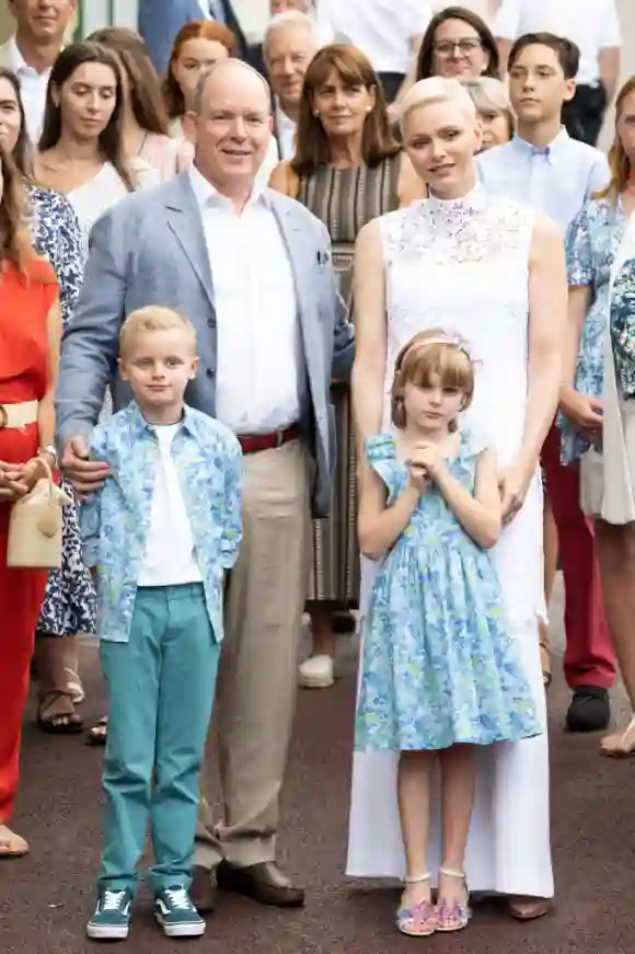 Prince Albert, Princess Charlene, Prince Jacques and Princess Gabriella