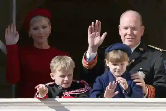 Princess Charlene, Prince Albert, Prince Jacques and Princess Gabriella