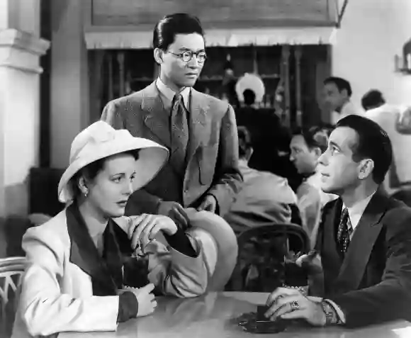Mary Astor, Victor Sen Yung, Humphrey Bogart in 'Across the Pacific'
