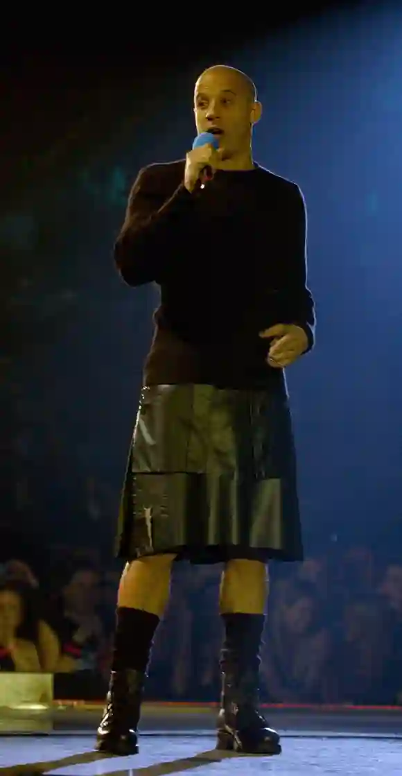 Vin Diesel at the 2003 MTV Europe Music Awards in Edinburgh, Scotland.