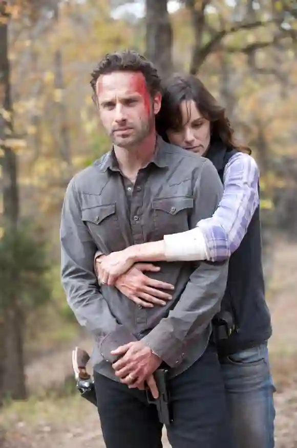 Andrew Lincoln et Sarah Wayne Callies dans The Walking Dead