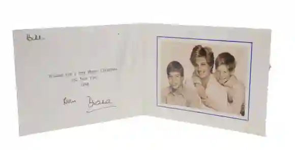 Christmas card from Lady Diana 1994