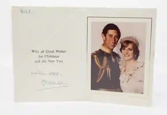 Christmas card from King Charles and Lady Diana