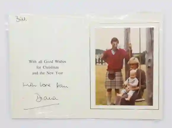 Christmas card from King Charles and Lady Diana