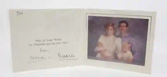 Christmas card from King Charles and Lady Diana