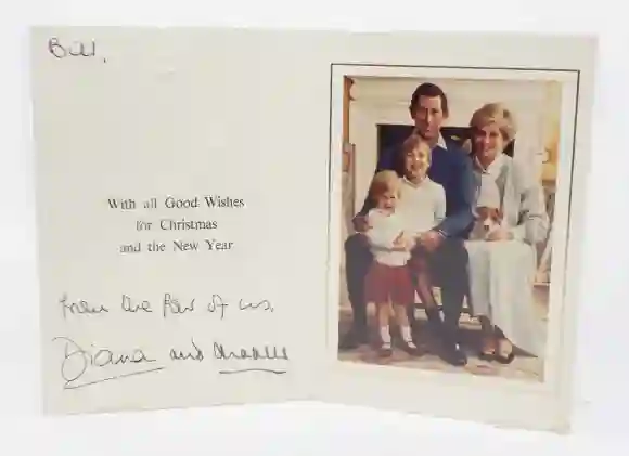 Christmas card from King Charles and Lady Diana