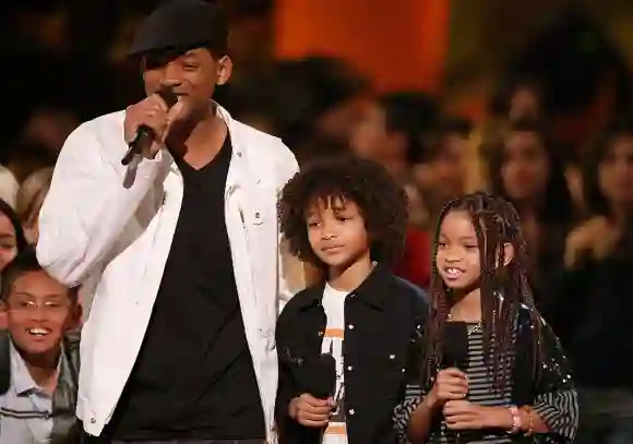 Will Smith, Jaden Smith et Willow Smith en 2008.