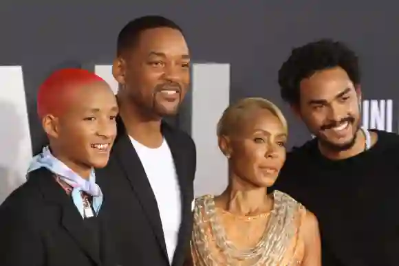 Jaden Smith, Will Smith, Jada Pinkett-Smith and Trey Smith