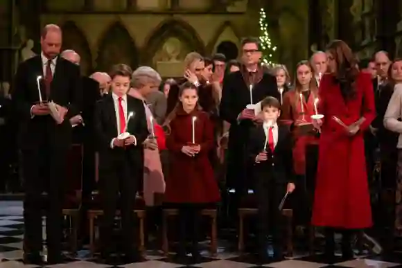 Prince William and Princess Kate with their children