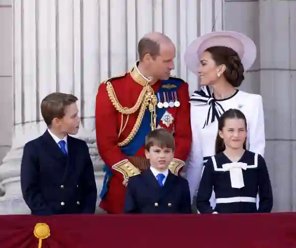 Prince William and Princess Kate with their children