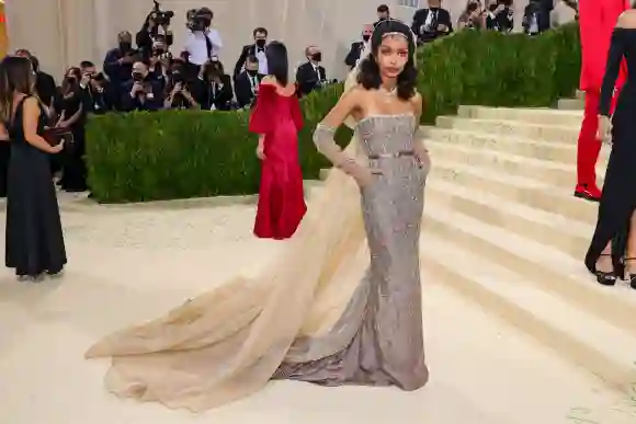 Yara Shahidi attends The 2021 Met Gala Celebrating In America: A Lexicon Of Fashion, September 13, 2021.