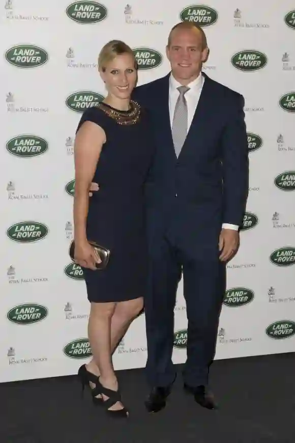 Zara Phillips and Mike Tindall attend the all new Range Rover unveiling on September 6, 2012 in London, England.
