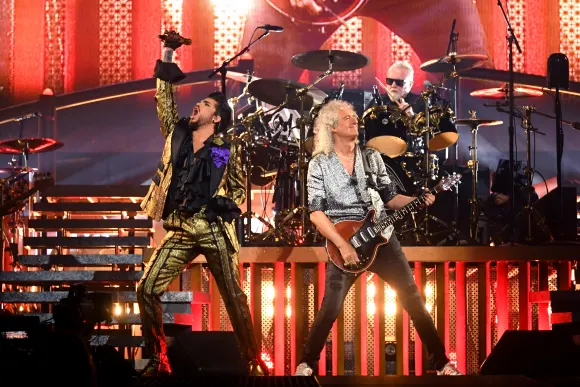 Adam Lambert + Queen in concert in NYC 2019