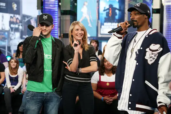 Ashton Kutcher, Cameron Diaz y Snopp Dogg