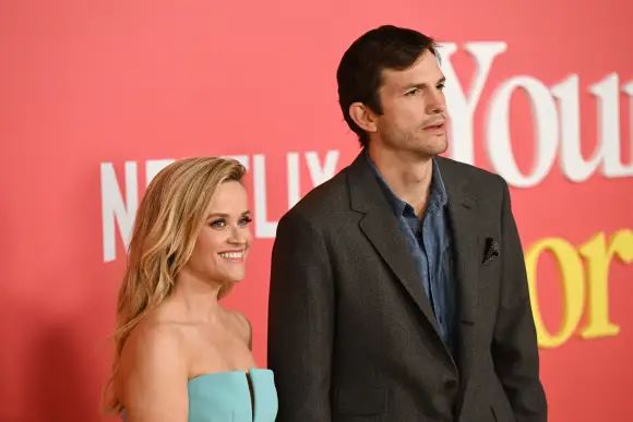 Ashton Kutcher and Reese Witherspoon awkward red carpet photos Your Place or Mine