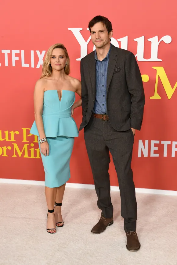Ashton Kutcher and Reese Witherspoon awkward red carpet photos Your Place or Mine