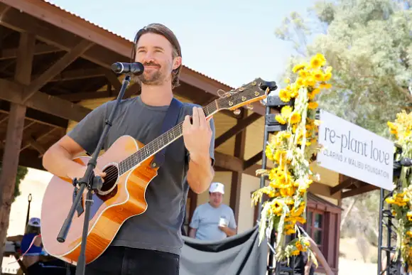 AGOURA HILLS, CALIFORNIA - OCTOBER 12: Brandon Jenner performs onstage as Clarins And The Malibu Foundation Host Replant Love at Paramount Ranch on October 12, 2019 in Agoura Hills, California. (Photo by Rachel Murray/Getty Images for Clarins and The Malibu Foundation)