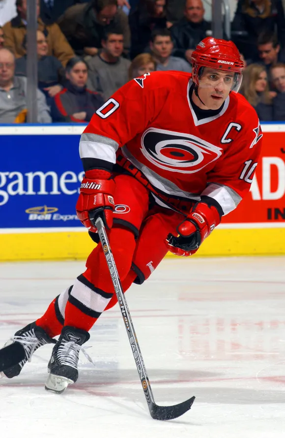 Ron Francis Player Profile - Carolina Hurricane 10 Ron Francis vs the Toronto Maple Leafs at the Air Canada Centre in To