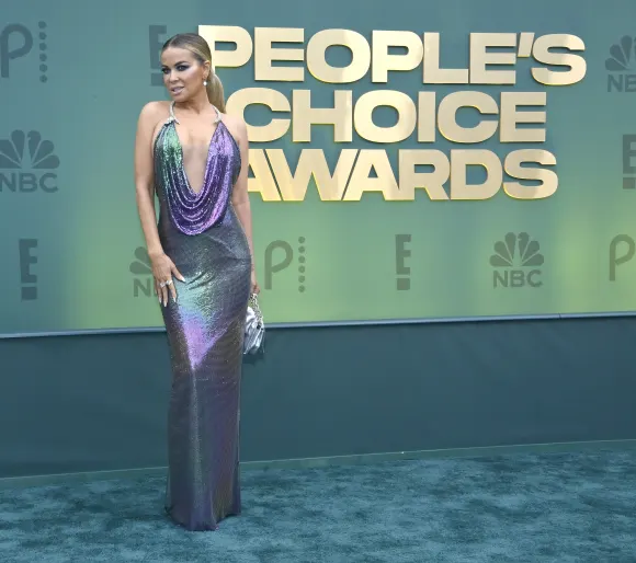 Carmen Electra attends the People s Choice Awards at the Barker Hangar in Santa Monica, California on Sunday, February 1