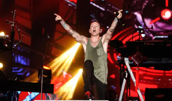 SHANGHAI CHINE 22 JUILLET CHINA OUT Chester Bennington de Linkin Park se produit pendant The Hunting