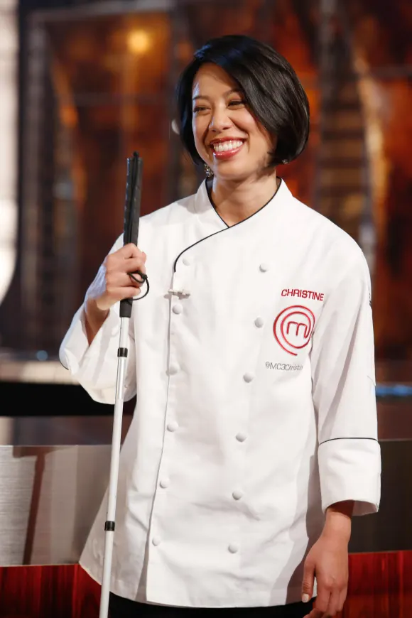 MASTERCHEF (aka MASTER CHEF), (from left): chef contestant Christine Ha (winner), The Winning Chef Is Chosen , (Season 3