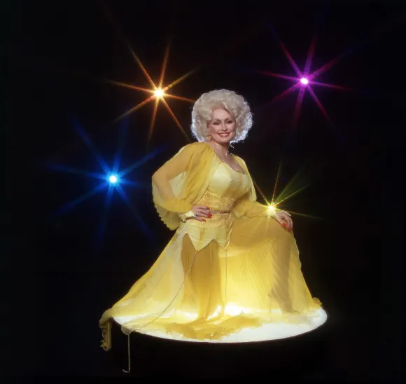 Dolly Parton portrait by Harry Langdon