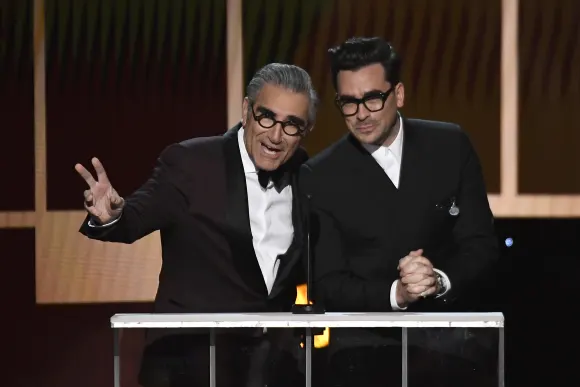 Eugene Levy Family - with his son Dan