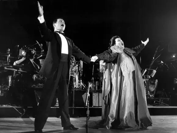 Freddie Mercury and Monteserrat Caballe